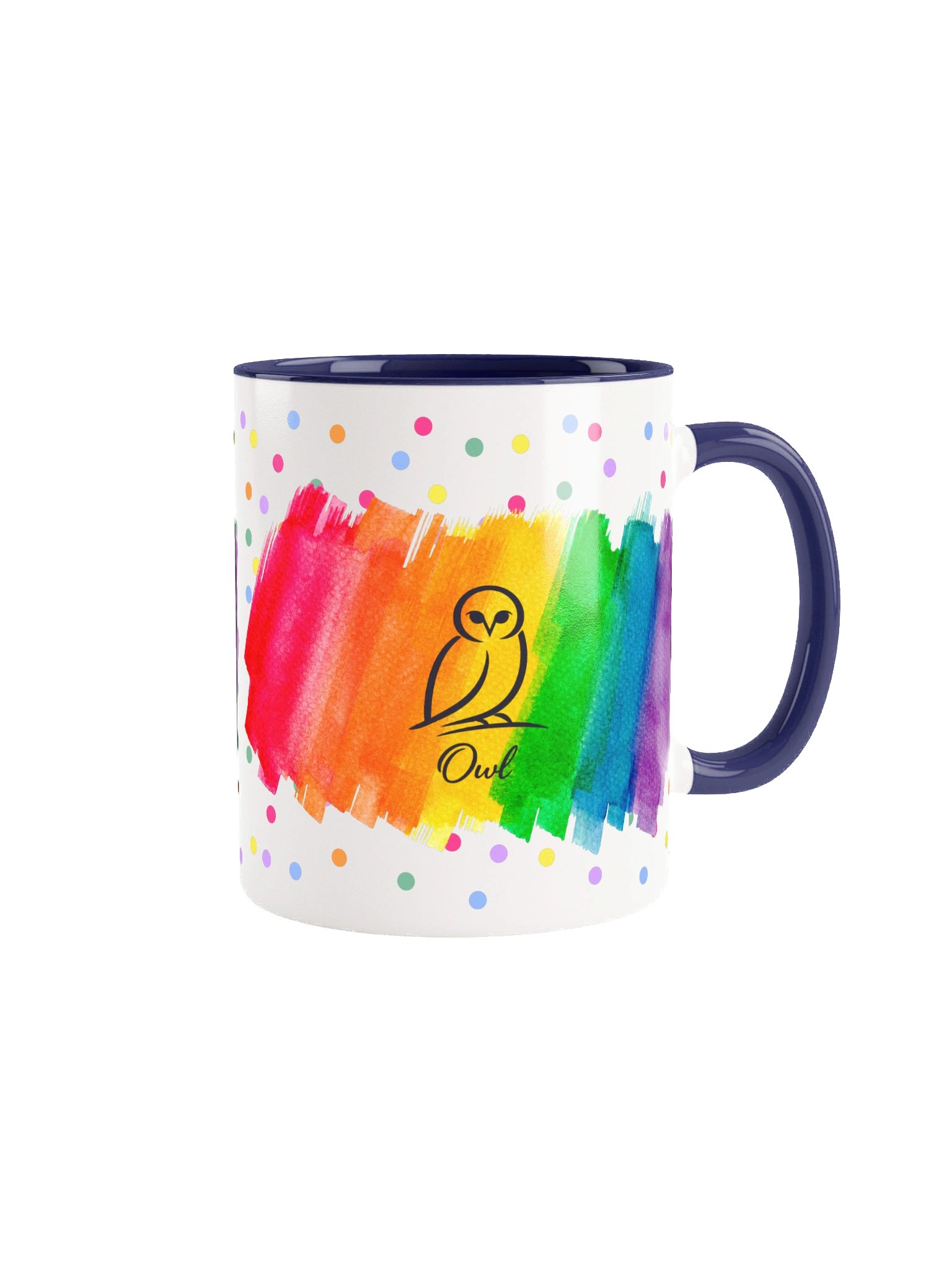 Colorburst Owl Silhouette Mug – 11oz / 15oz product image (11)