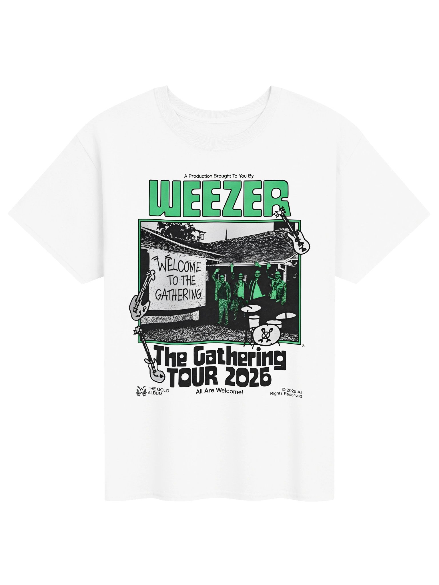 Weezer The Gathering Tour 2026 Merch Band T-Shirt product image (1)