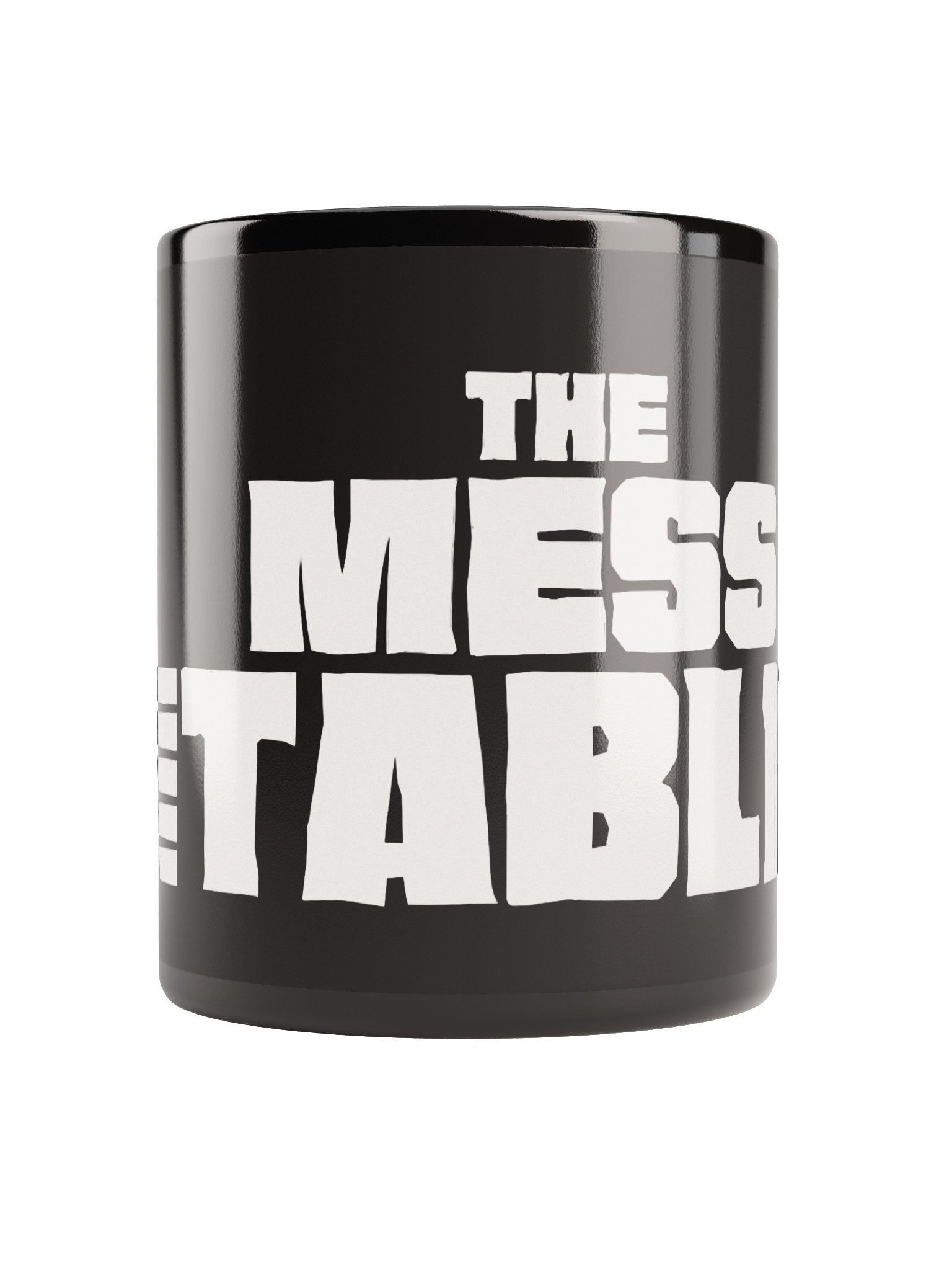 Black Mug with White TMT Banner product image (9)