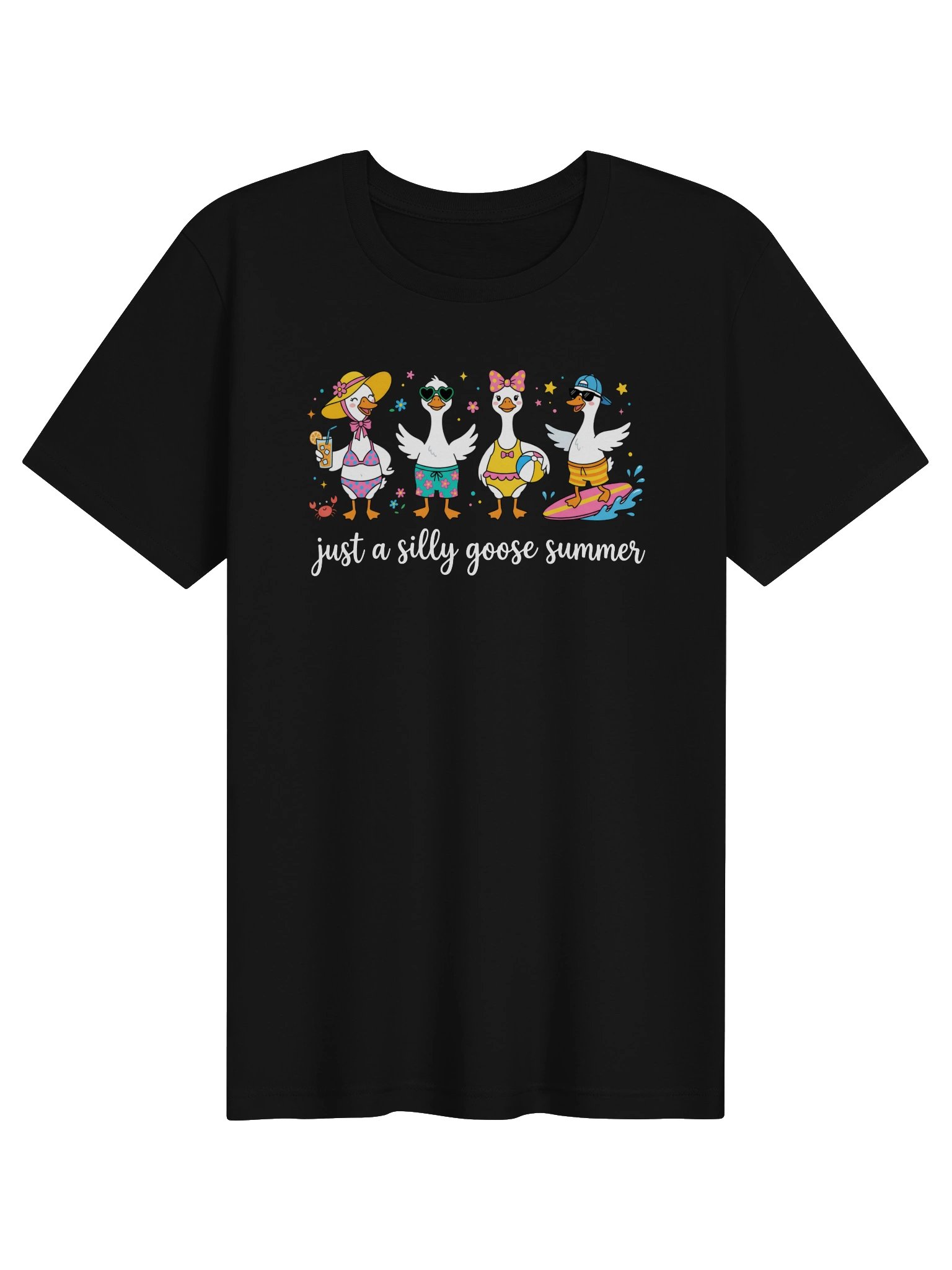 Just a Silly Goose Summer T-Shirt | Funny Summer Goose Tee product image (8)