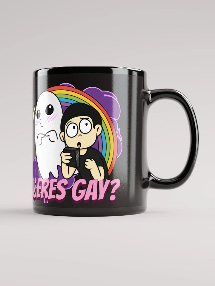 ¿Eres Gay? | Taza Negra Brillante product image (2)