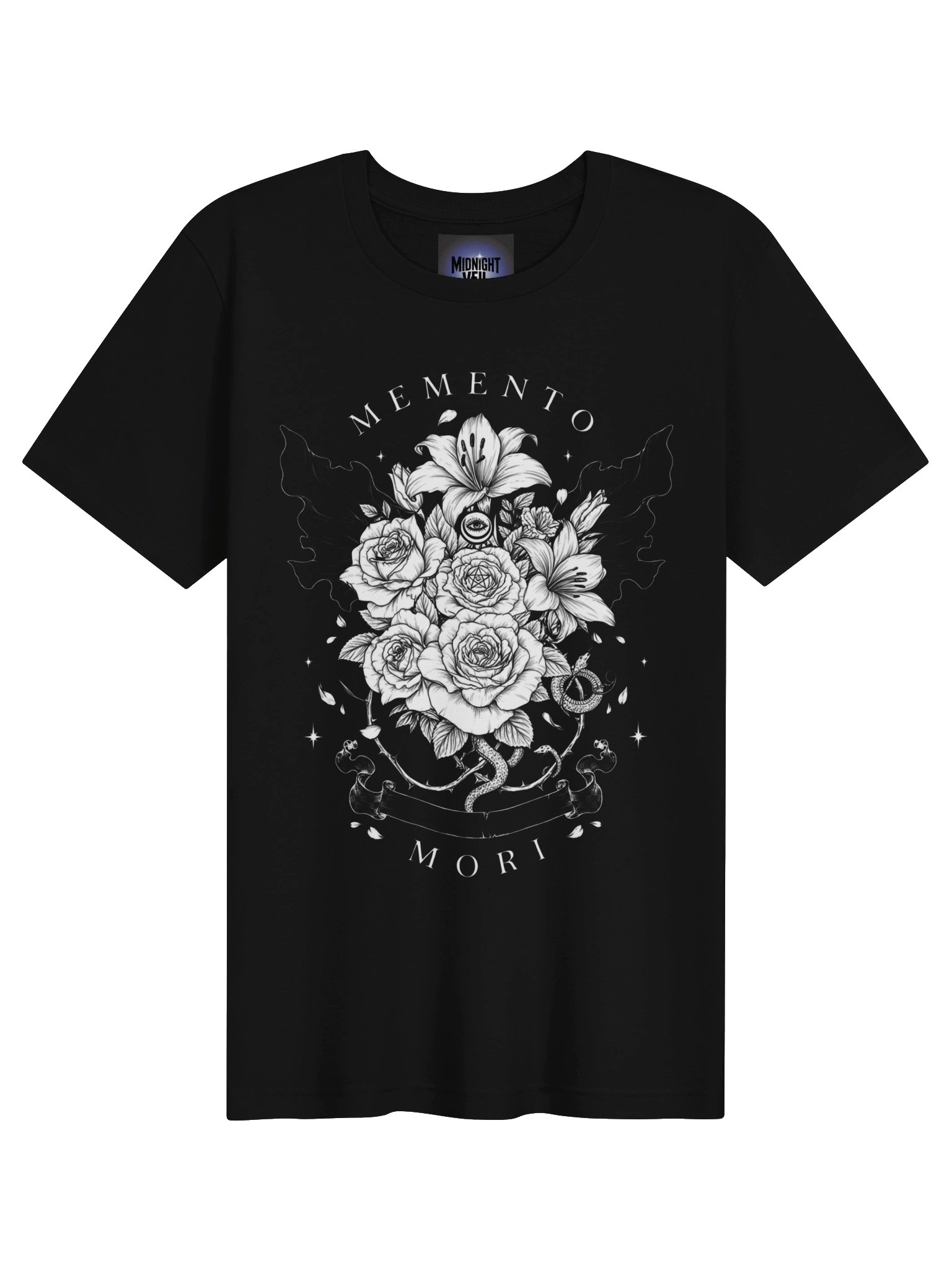 Midnight Veil Memento Mori T-Shirt product image (3)