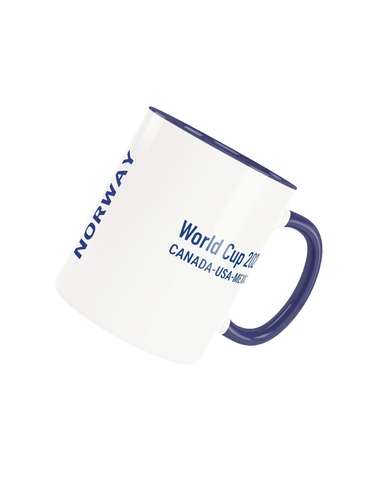 Norway 2026 World Cup Flag Mug - Norway Soccer Fan Coffee Cup - Premium Two-Tone Ceramic Mug product image (4)