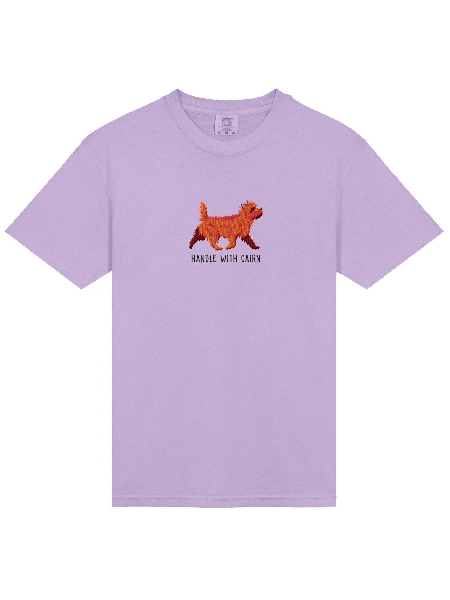 Handle with Cairn T-Shirt(Embroidered) of a Cairn Terrier(Red) product image (6)