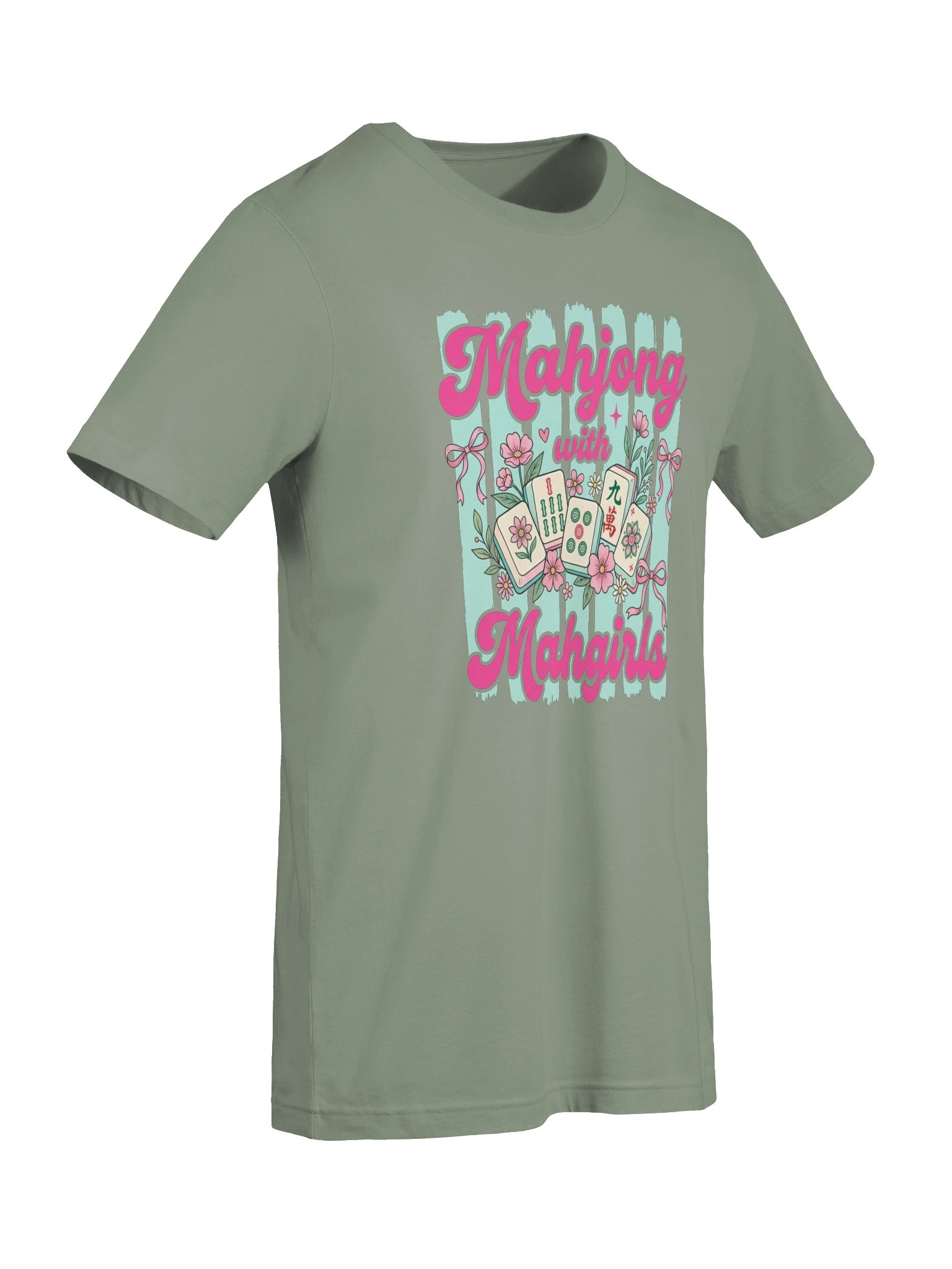 Mahjong With Mahgirls T-Shirt | Cute Mahjong Girls Game Night Tee product image (67)