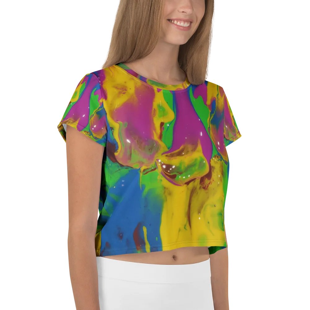 Marbled Dreams All-Over Crop Tee product image (4)