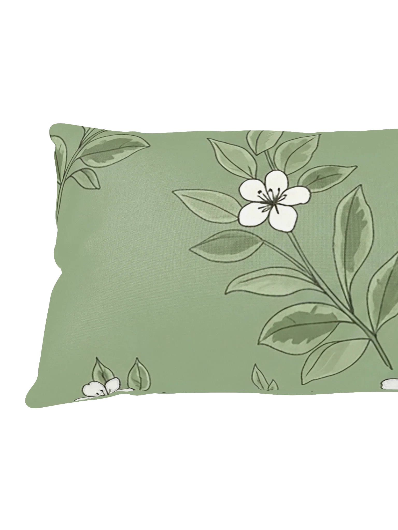 Green Floral All-Over Print Pillow product image (8)