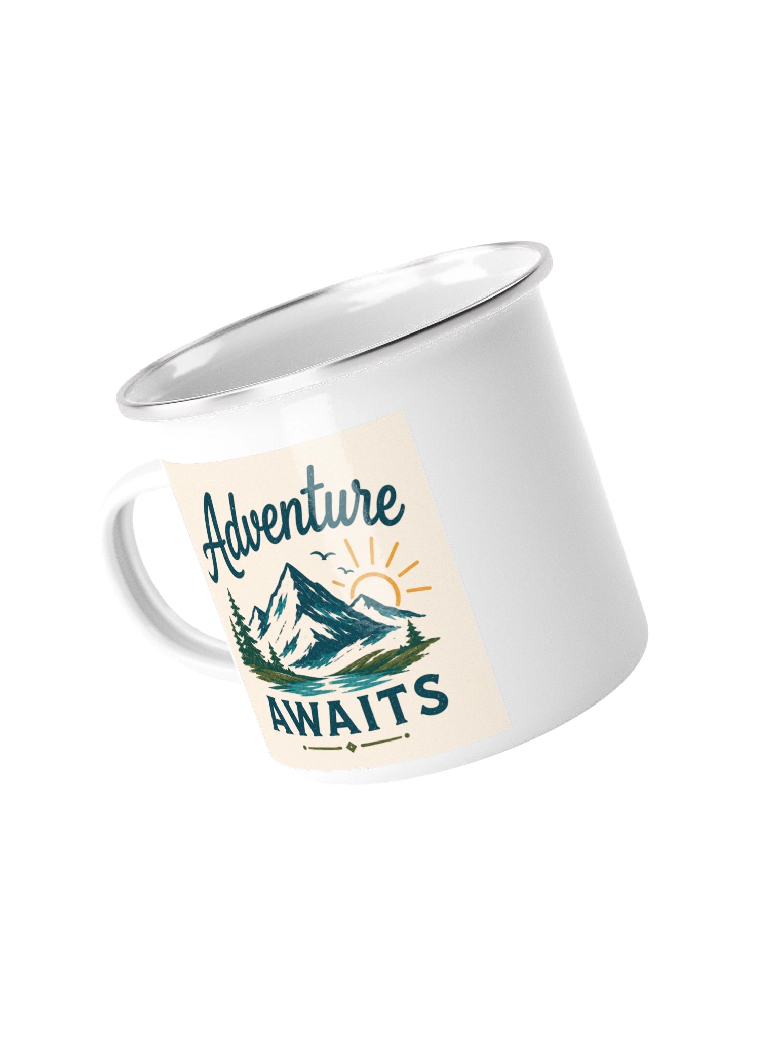 Adventure Awaits™ Retro Enamel Camp Mug product image (1)