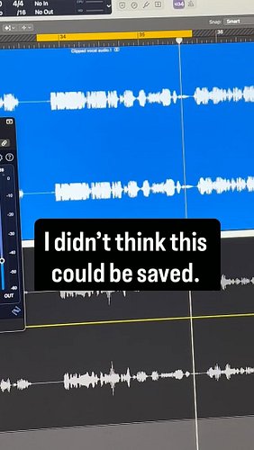 I didn’t think this could be saved… #audioproduction #clipping #mixing #izotope #mixandmaster