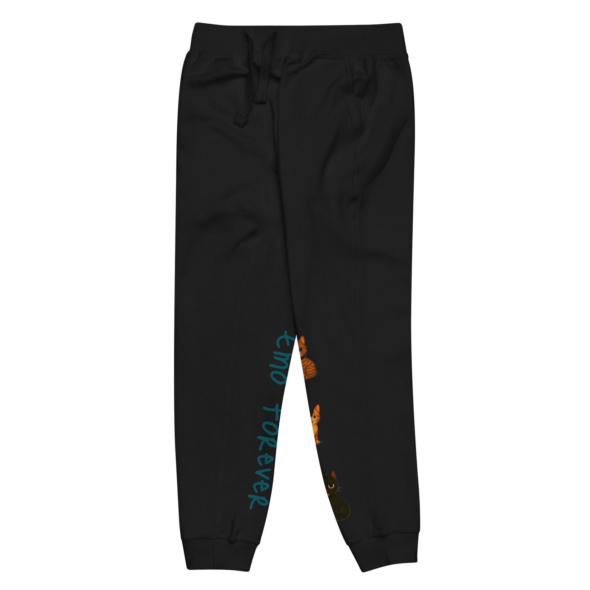 Vertical Emo Block Letters Fleece Joggers product image (2)