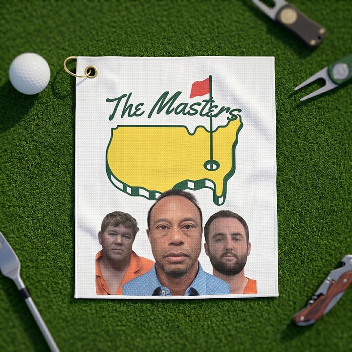 Funny Golf Towel – Masters Parody Meme Design – Hilarious Golf Bag Accessory & Gift product image (2)