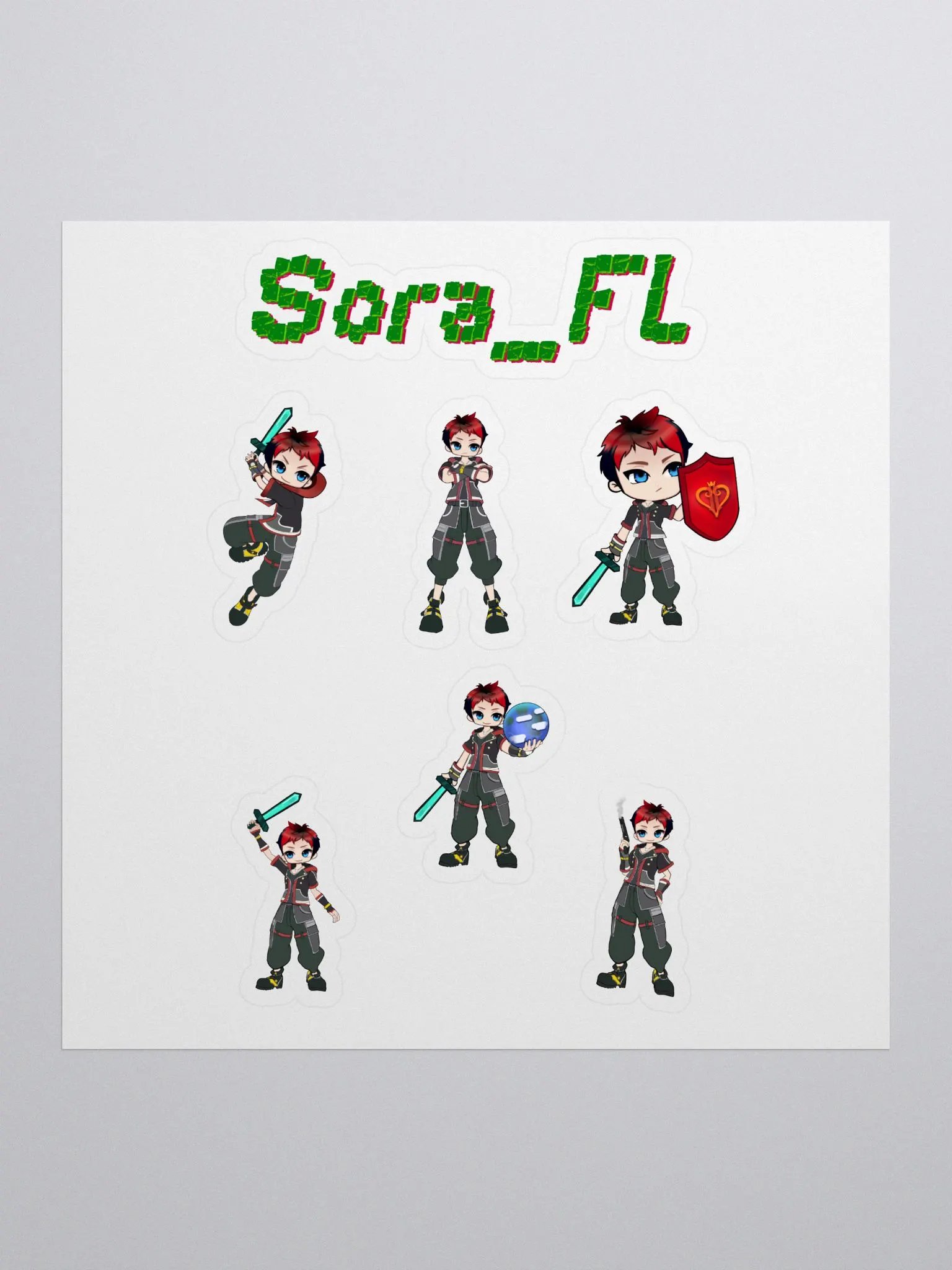Sora_FL - Stickerbogen product image (1)