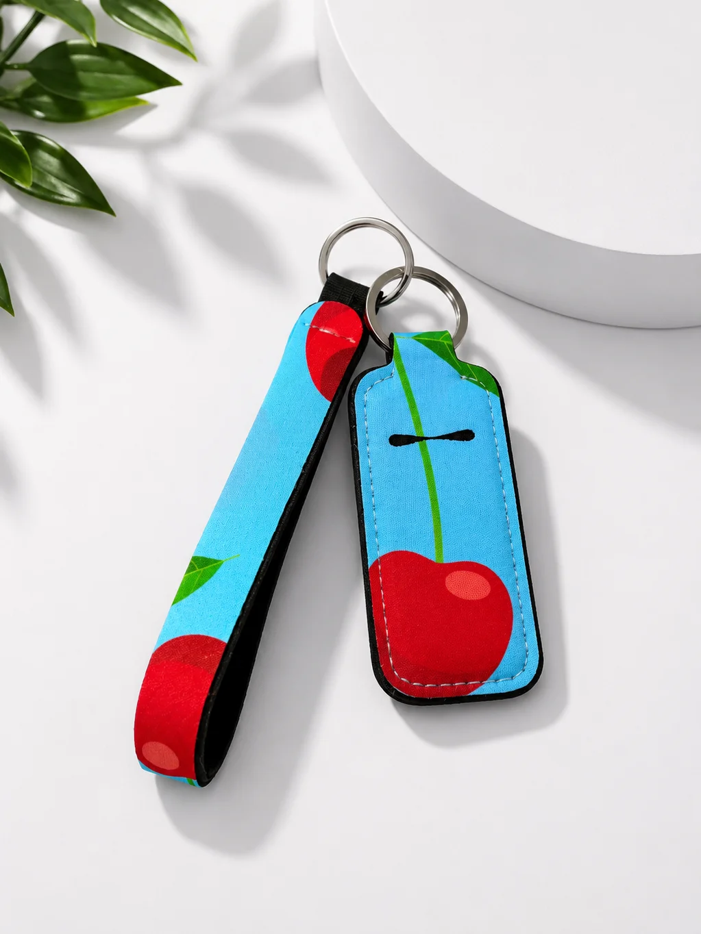 Cherry Lip Balm Keychain Holder product image (1)