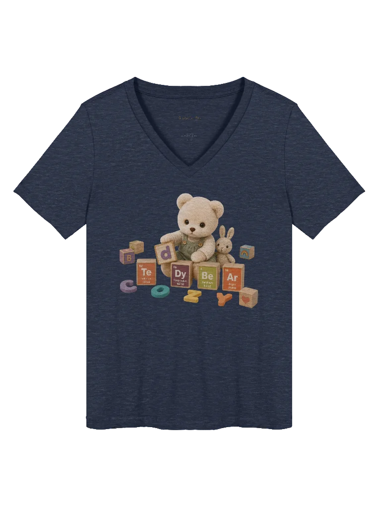 Periodic Table of Cozy™ Women’s Relaxed V-Neck T-Shirt product image (23)