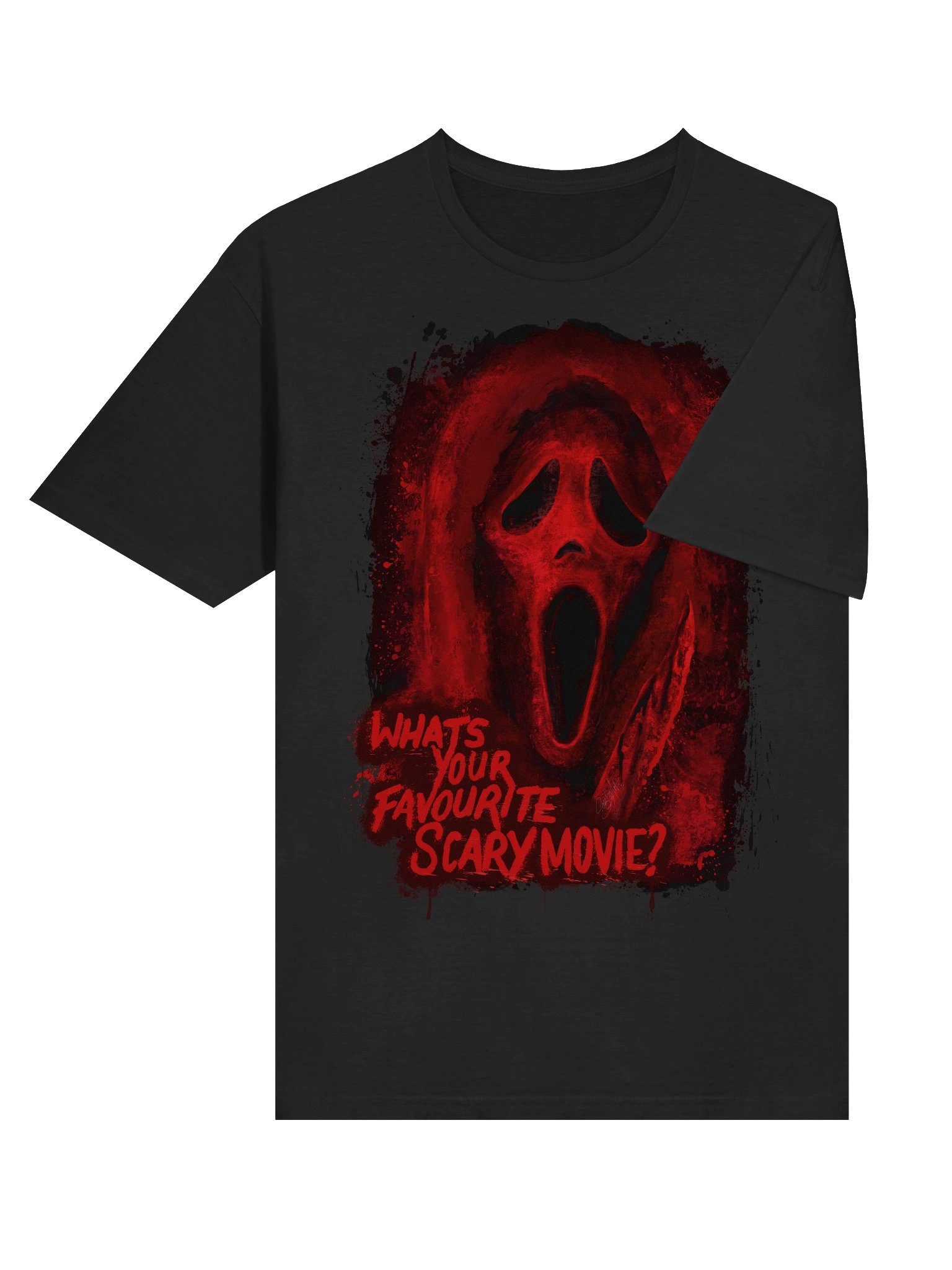 Red Ghost Face Tee product image (51)