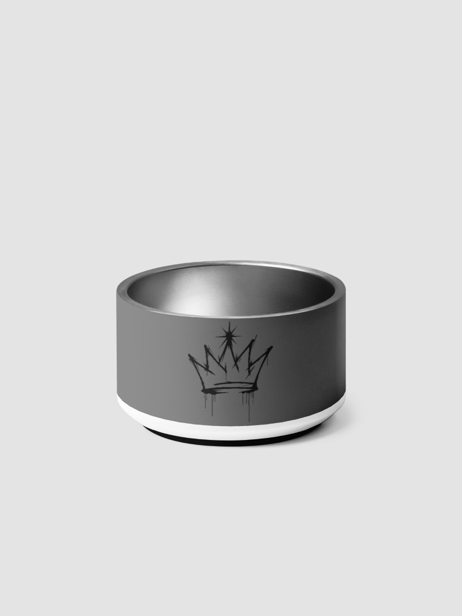 ONE KING Urban Crown Pet Bowl Gray product image (4)