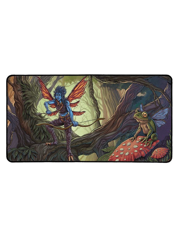 'Rainforest Faerie' Hand Drawn Playmat by DarkSideTokens! product image (1)