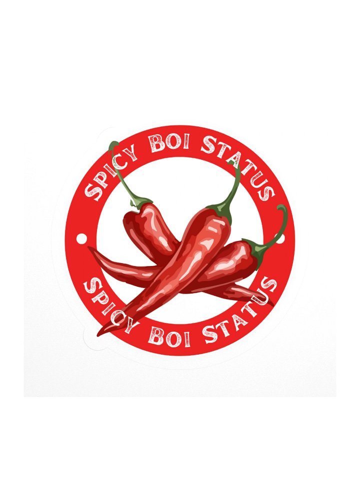 "Spicy Boi Status" Sticker product image (3)