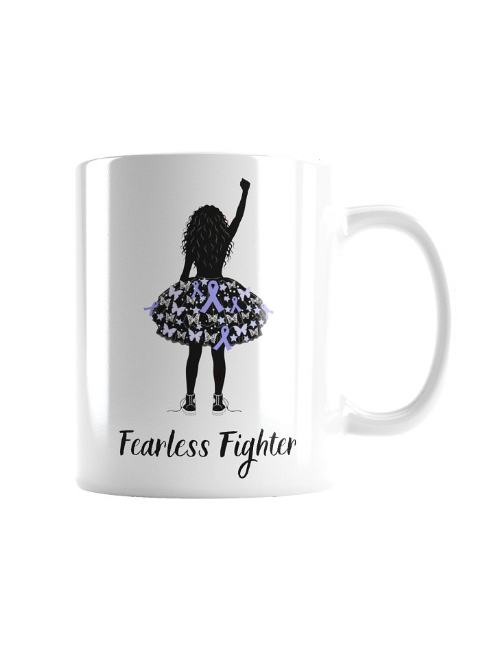 Stomach Cancer - Fearless Fighter White Glossy Mug product image (2)