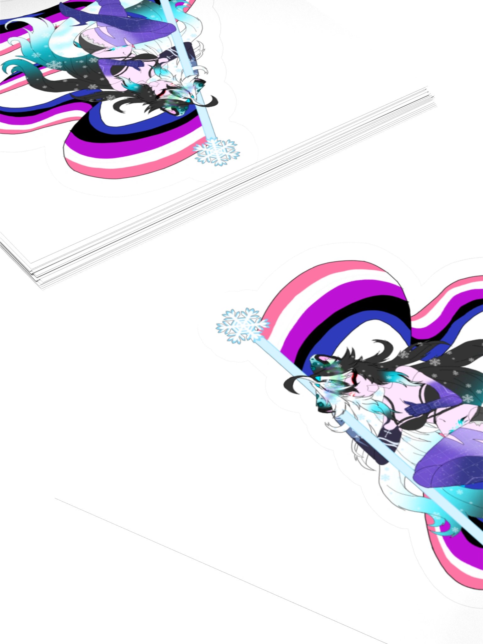 Genderfluid Flag Sticker product image (11)