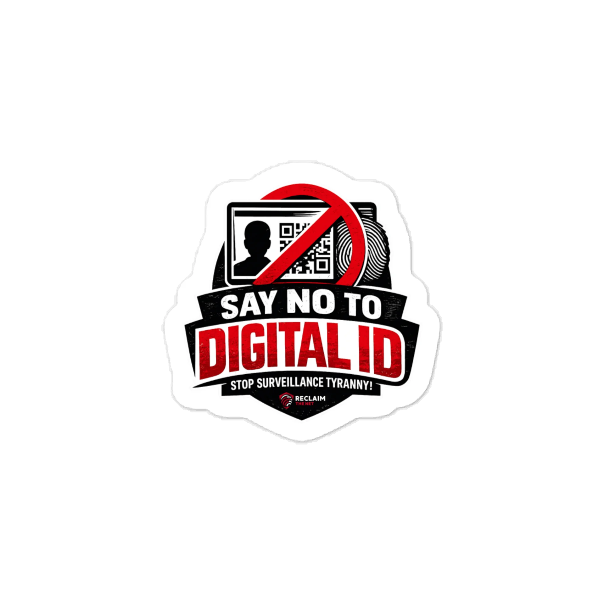Say No To Digital ID Campaign Sticker product image (1)