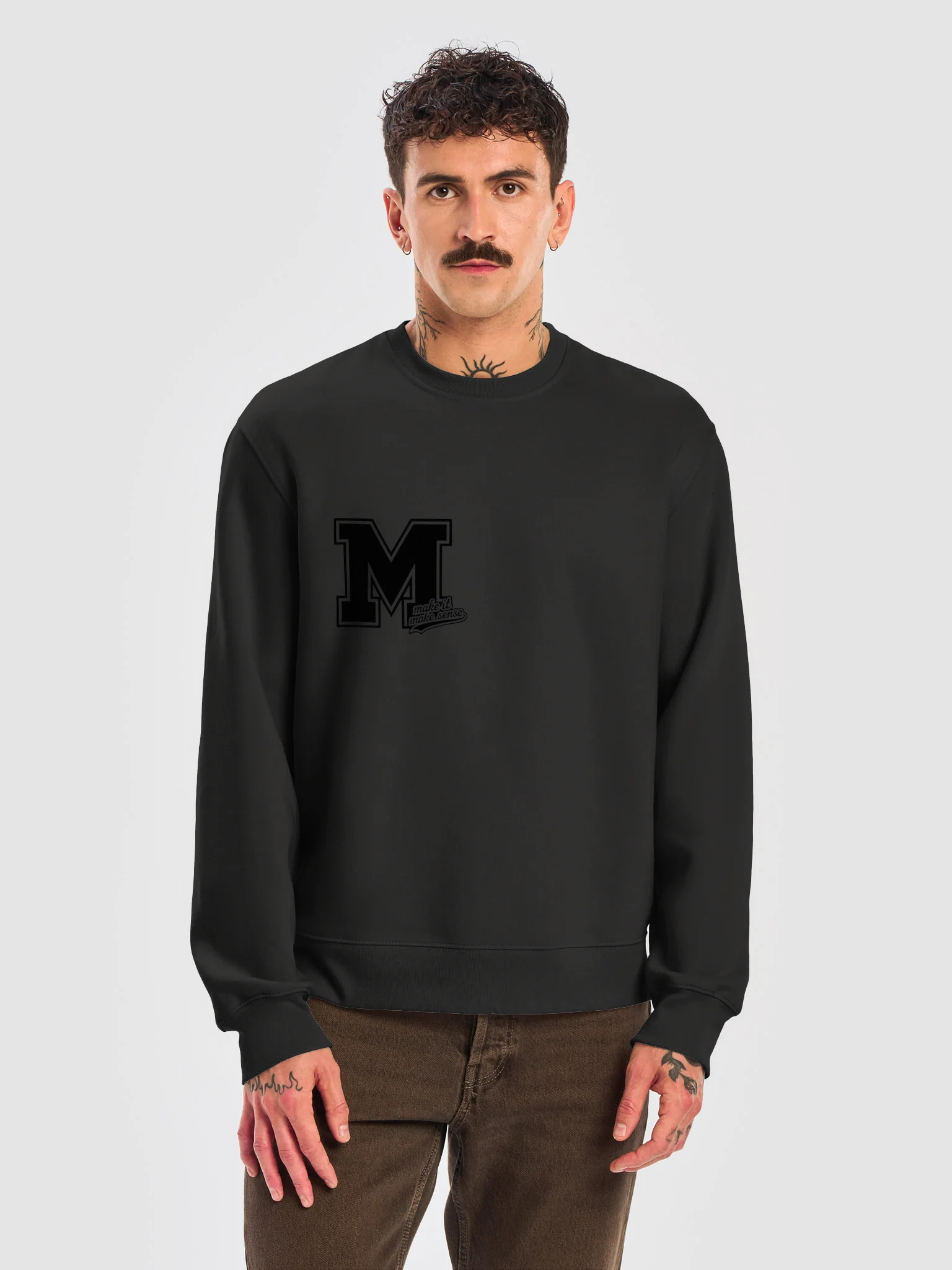 MIMS Black Logo Crewneck Sweatshirt product image (24)