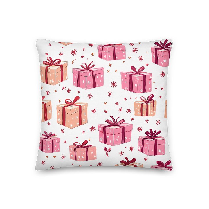 Pink Christmas Presents Cushion product image (3)