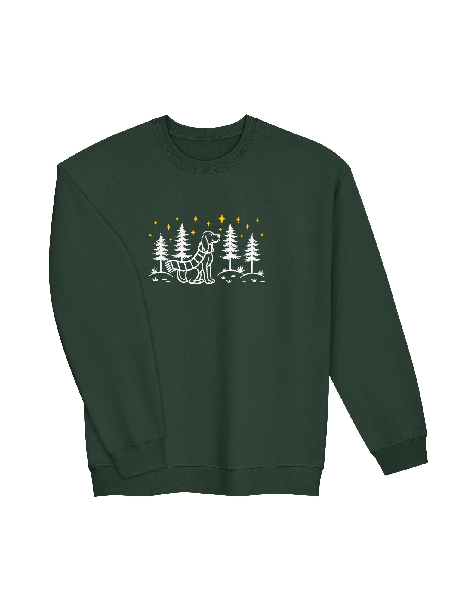 Redbone Coonhound Winter/Christmas Line Art Design Embroidered Sweatshirt product image (19)