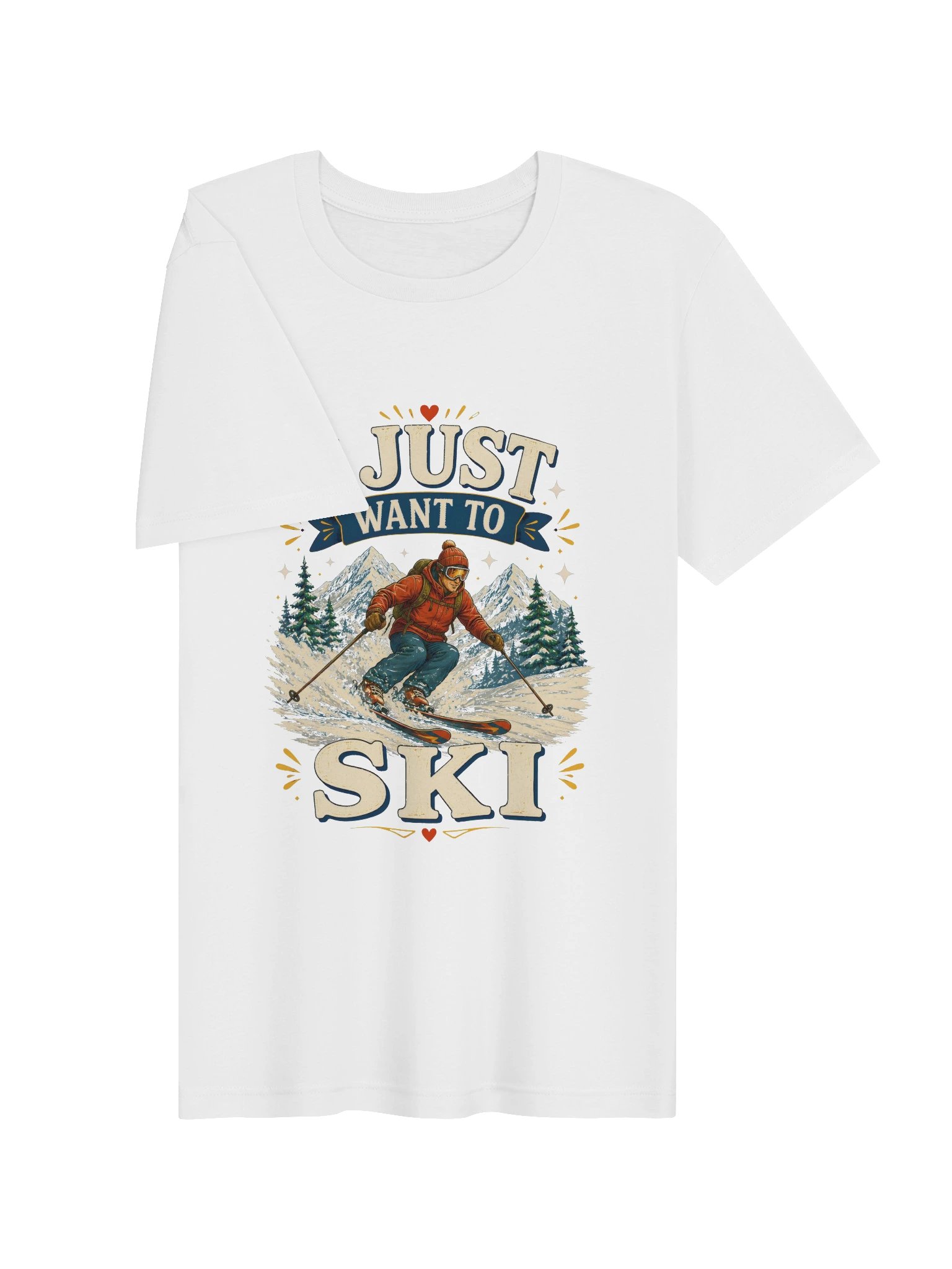 I Just Want To Ski Tee product image (17)