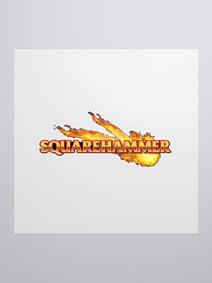 Square Hammer Kiss Cut Sticker product image (1)