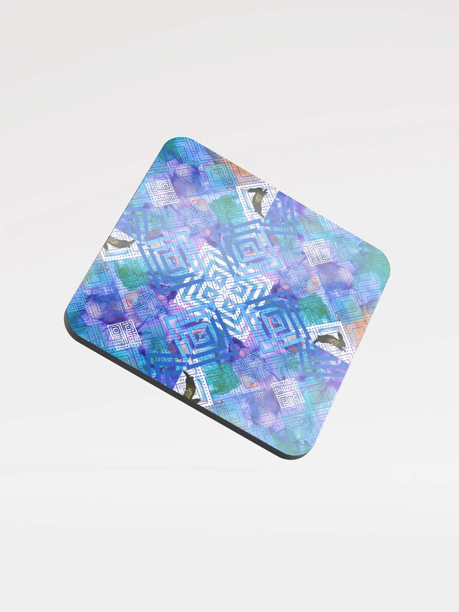 JoBeths' Signature Rabbit 🐇 Design Glossed Cork Coasters product image (1)