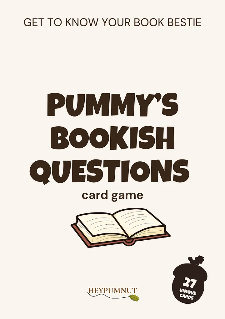 Pummy’s Bookish Questions (Free Printable PDF) product image (2)