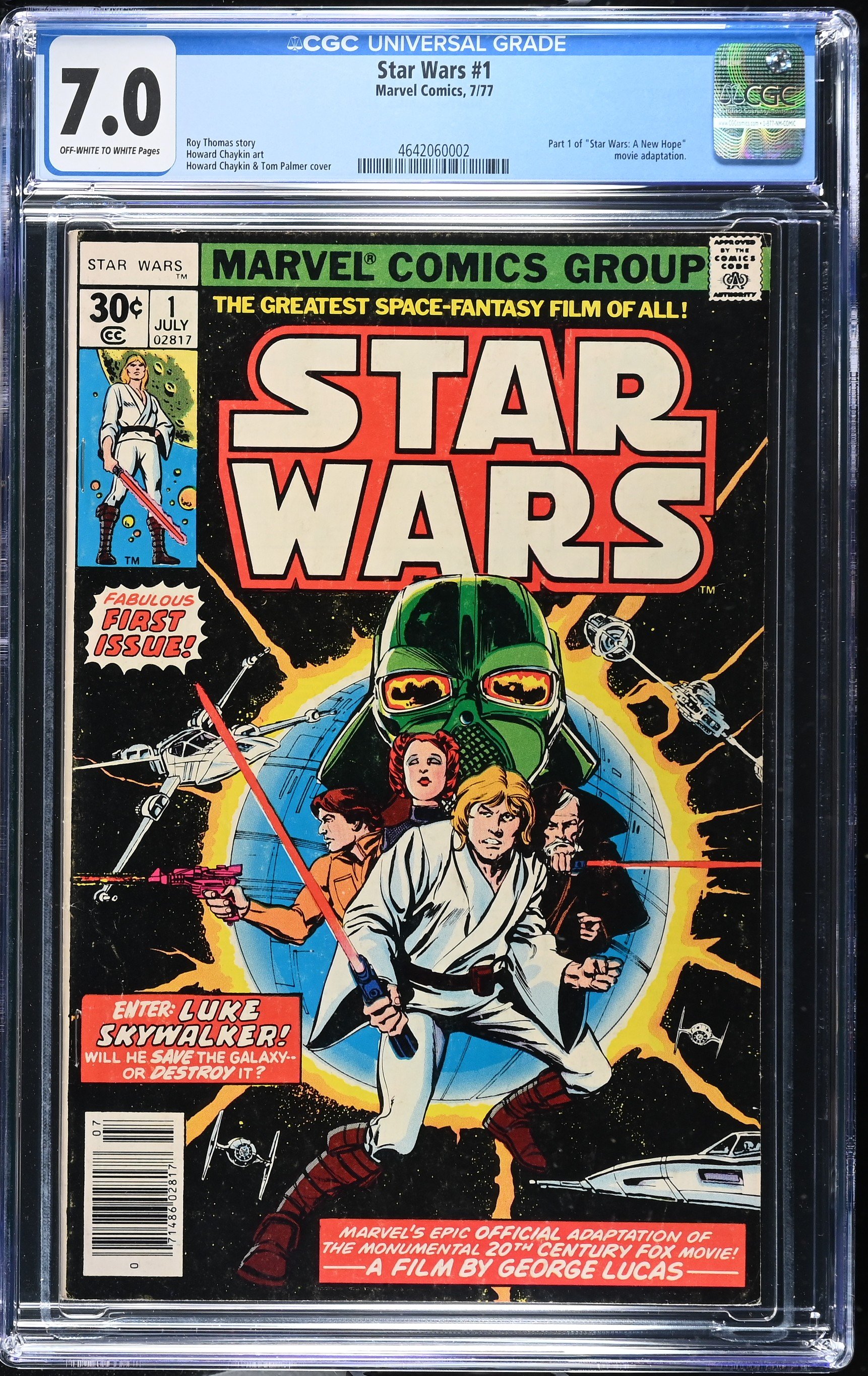 Star Wars #1 (Marvel, 1977) – CGC 7.0 | 1st Star Wars Comic Book Appearance product image (1)