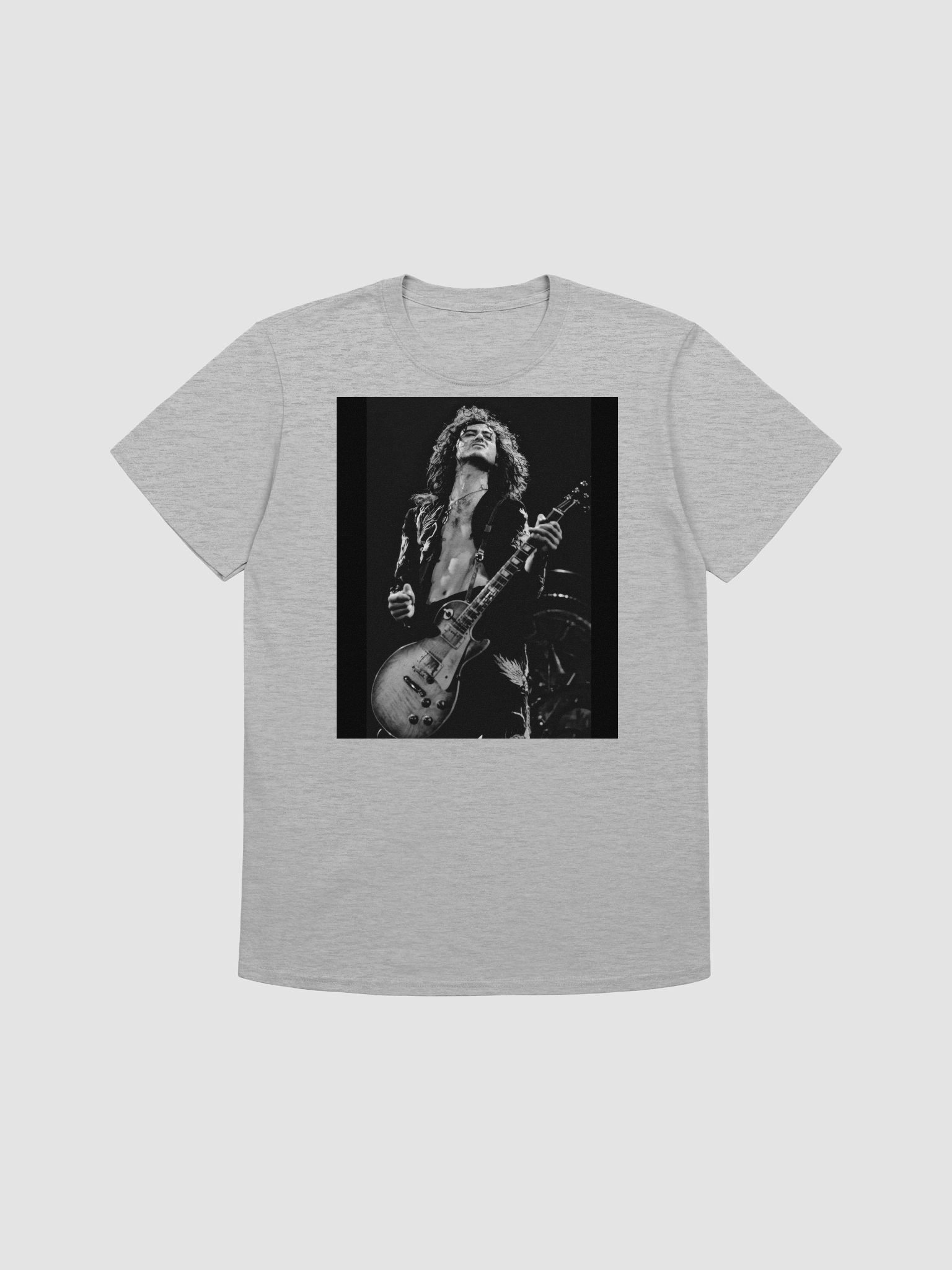 Led Zeppelin Guitarist T-Shirt | Black & White Live Rock Concert Photo Tee | Classic Rock Shirt product image (1)