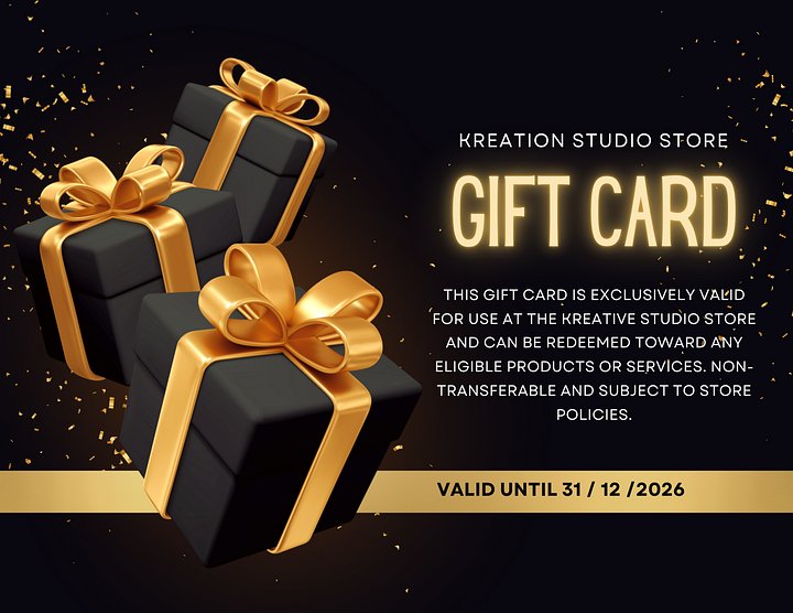 Kreative Studio $50 Digital Gift Card - Create Without Limits product image (1)