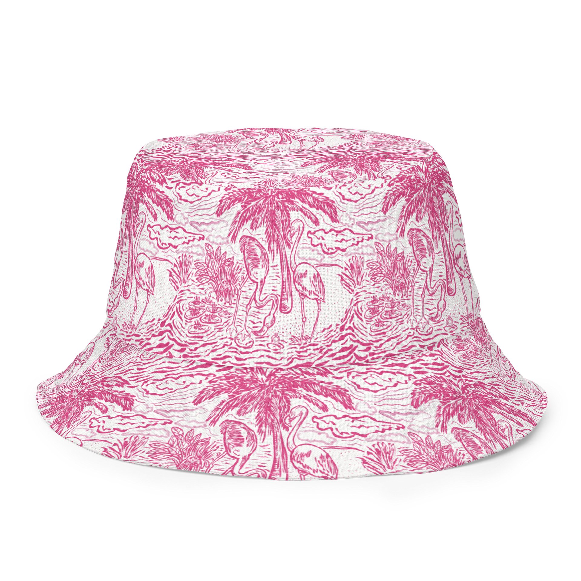 Pink Palm Dream Reversible Bucket Hat product image (2)