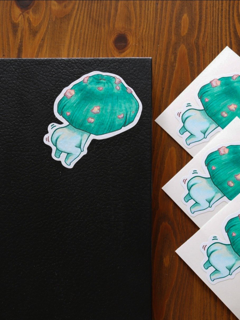 DANCE MUSH GREEN STICKER product image (1)
