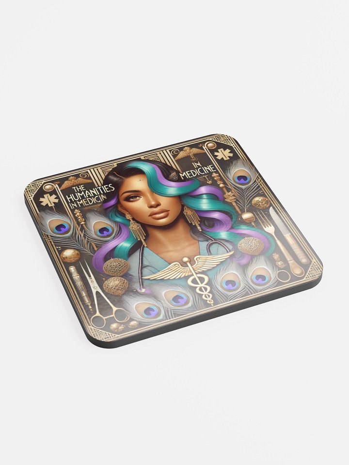 Humanities In Medicine Healthcare Heroine High Style Swoop Custom Coaster product image (2)