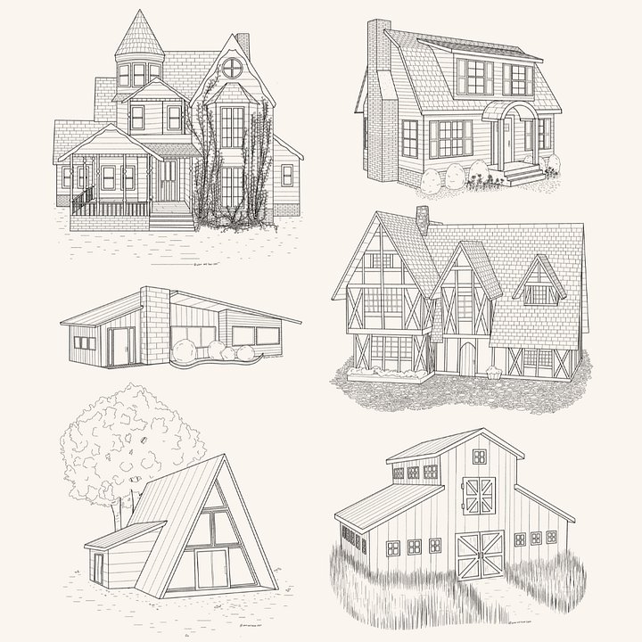 Coloring Like a Nerd - Free Coloring Sheet PDF for the Architecturally Inclined product image (1)