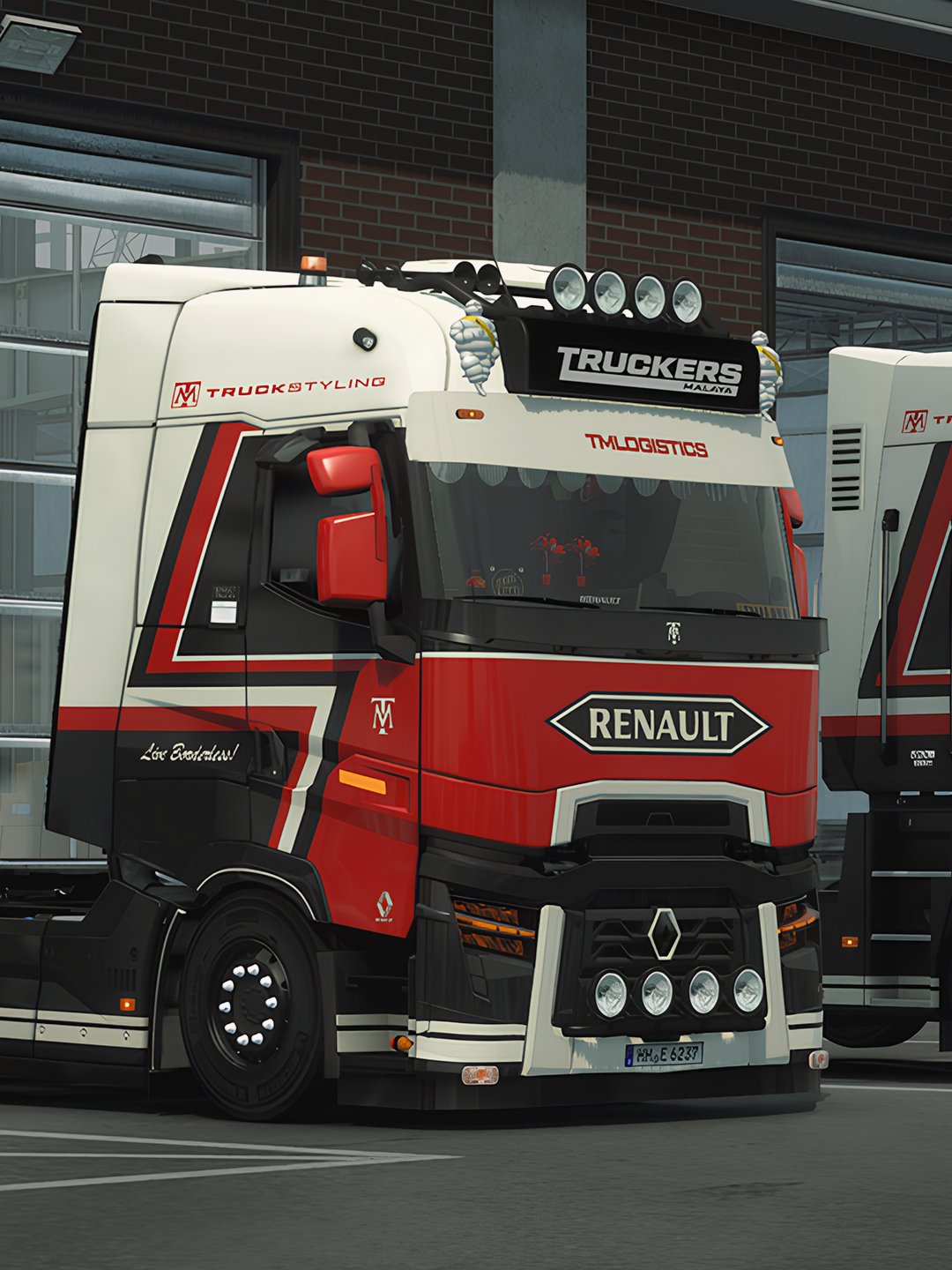 ETS2 TM Renault Magnum and T Skin + Schmitz S.KO Trailer Changeable Multicolor Skin Pack product image (1)