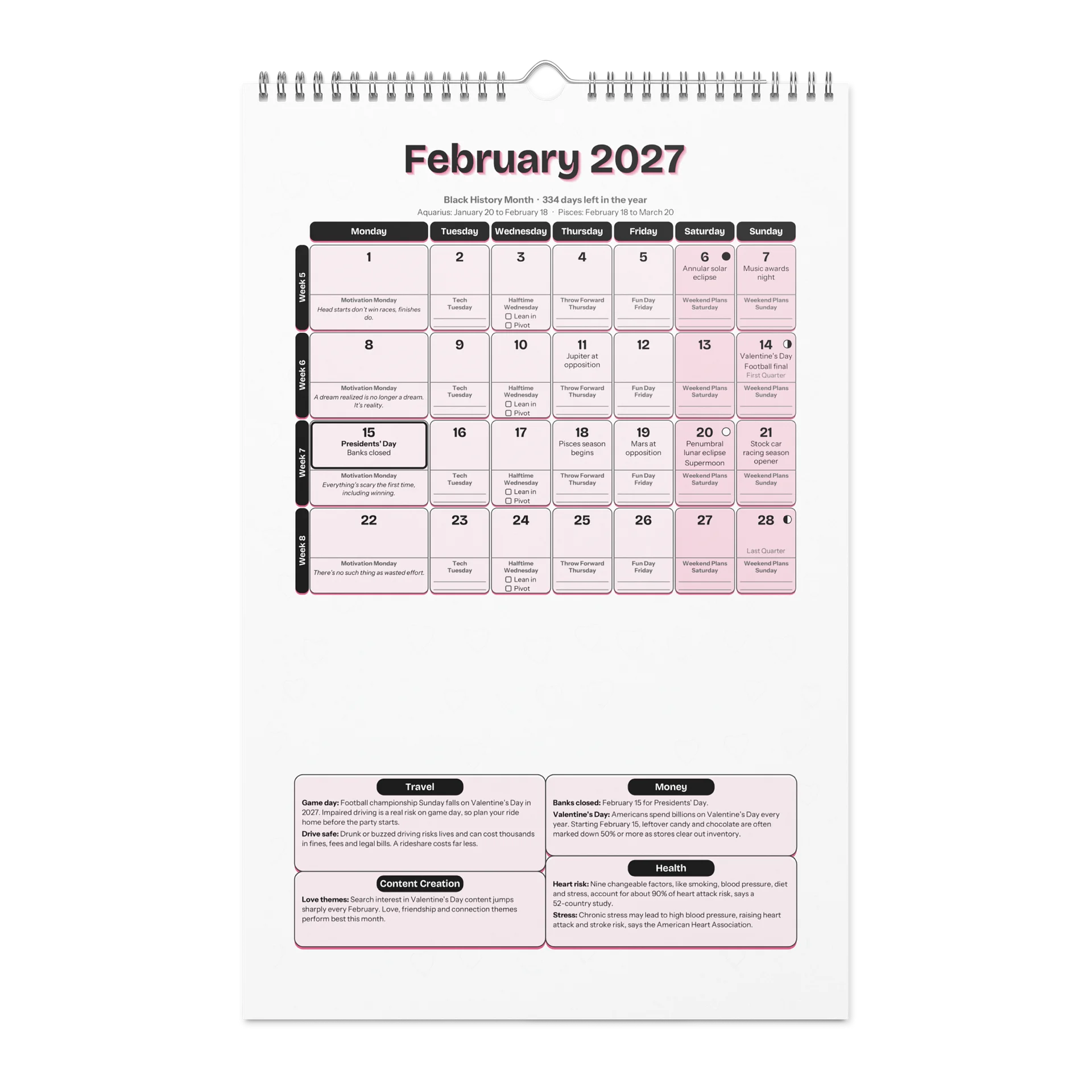 MY YEAR Planner + Calendar 2027 by Rob Virtuoso product image (4)