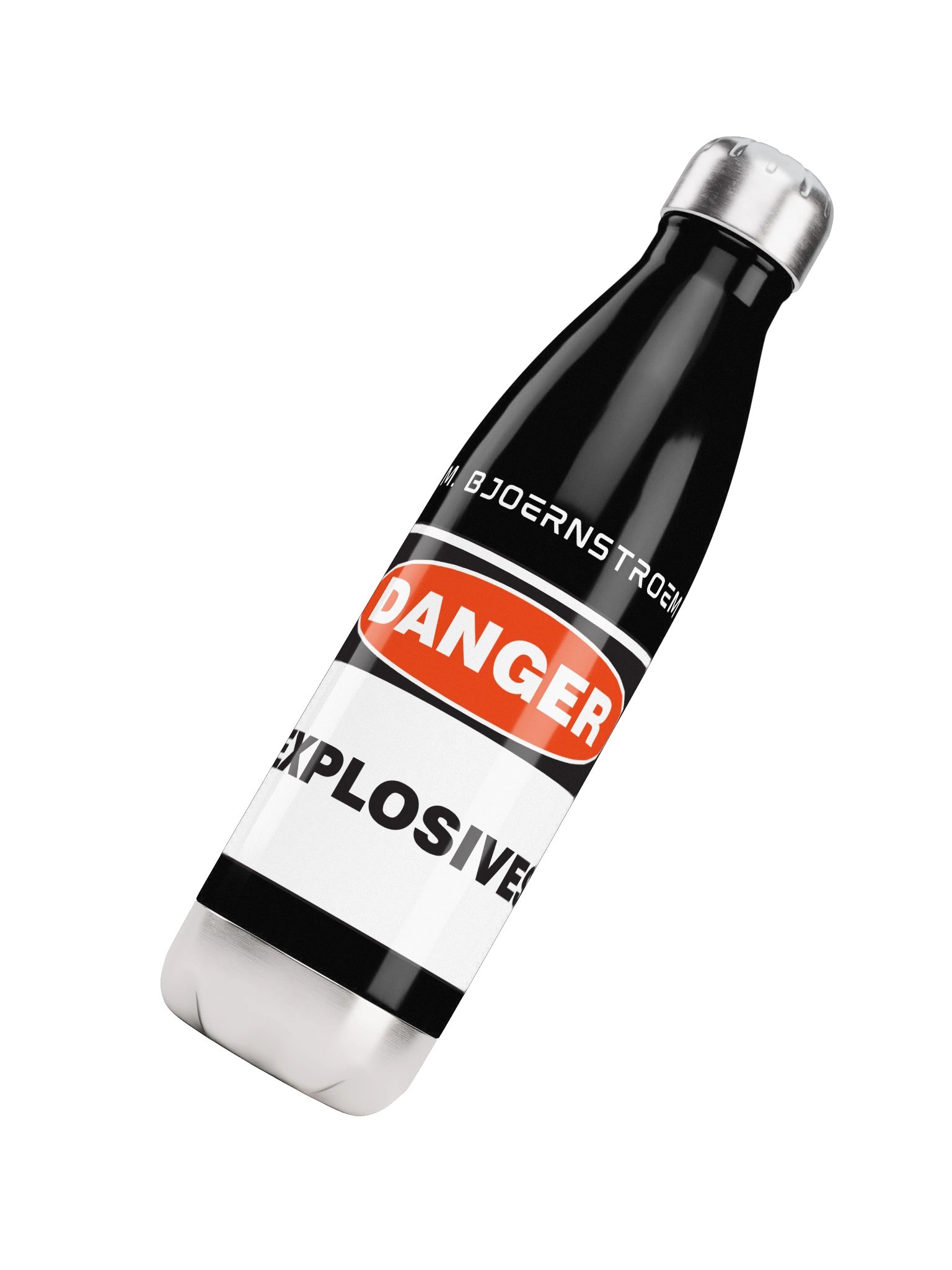 Explosive Stainless Steel Water Bottle Black product image (4)