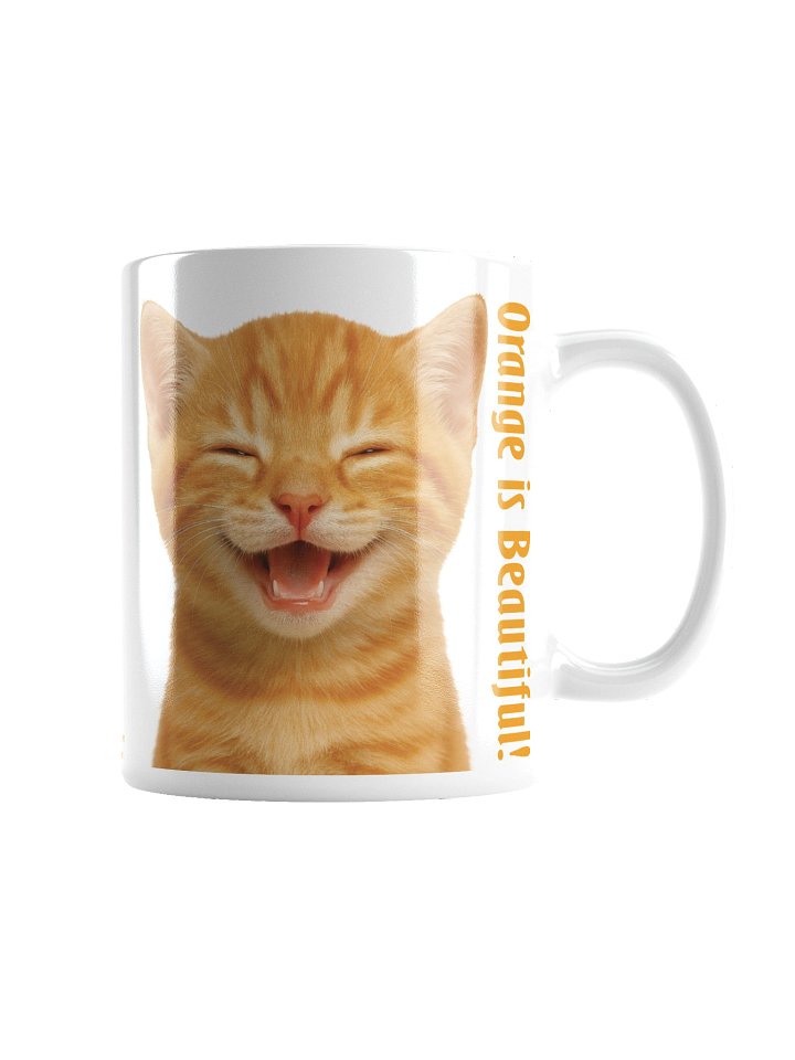 Mug: "Orange is Beautiful" with Beautiful Orange Tabby cat image product image (2)