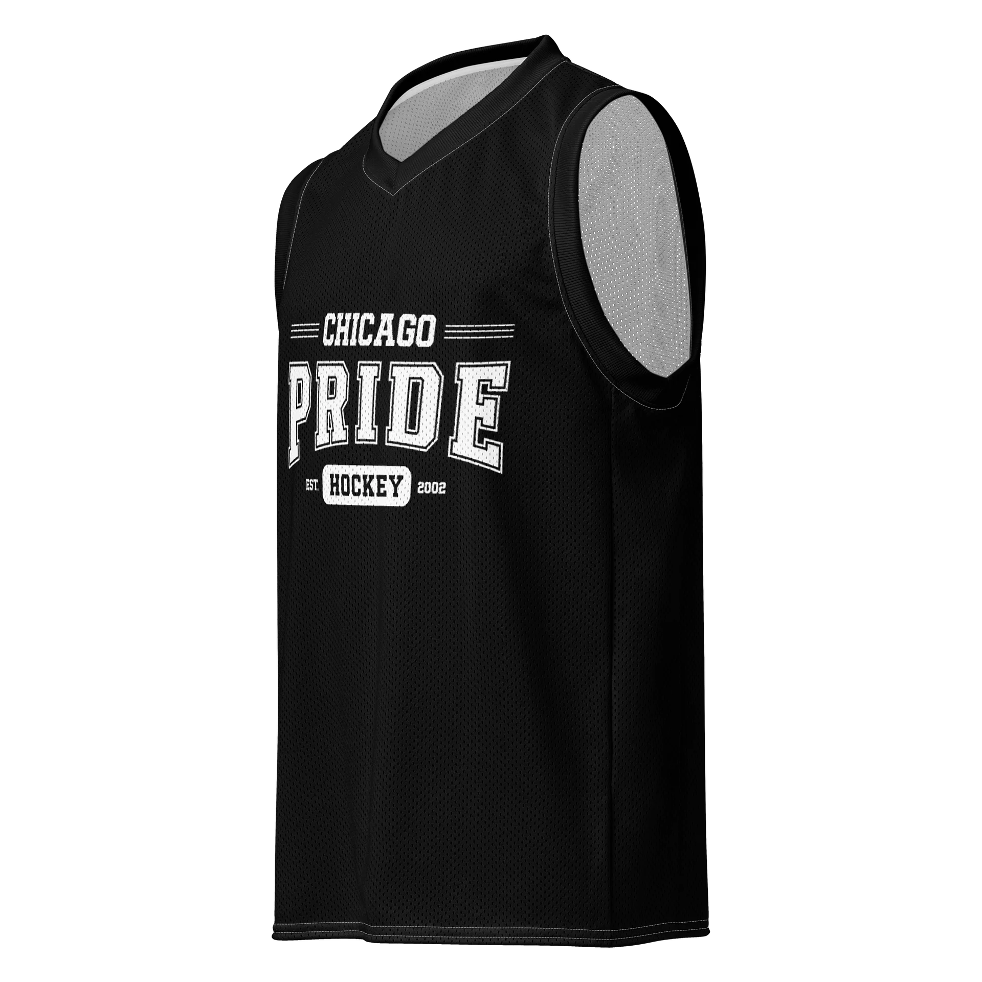 Chicago Pride Hockey Mesh Tank Top (Black Version) product image (1)