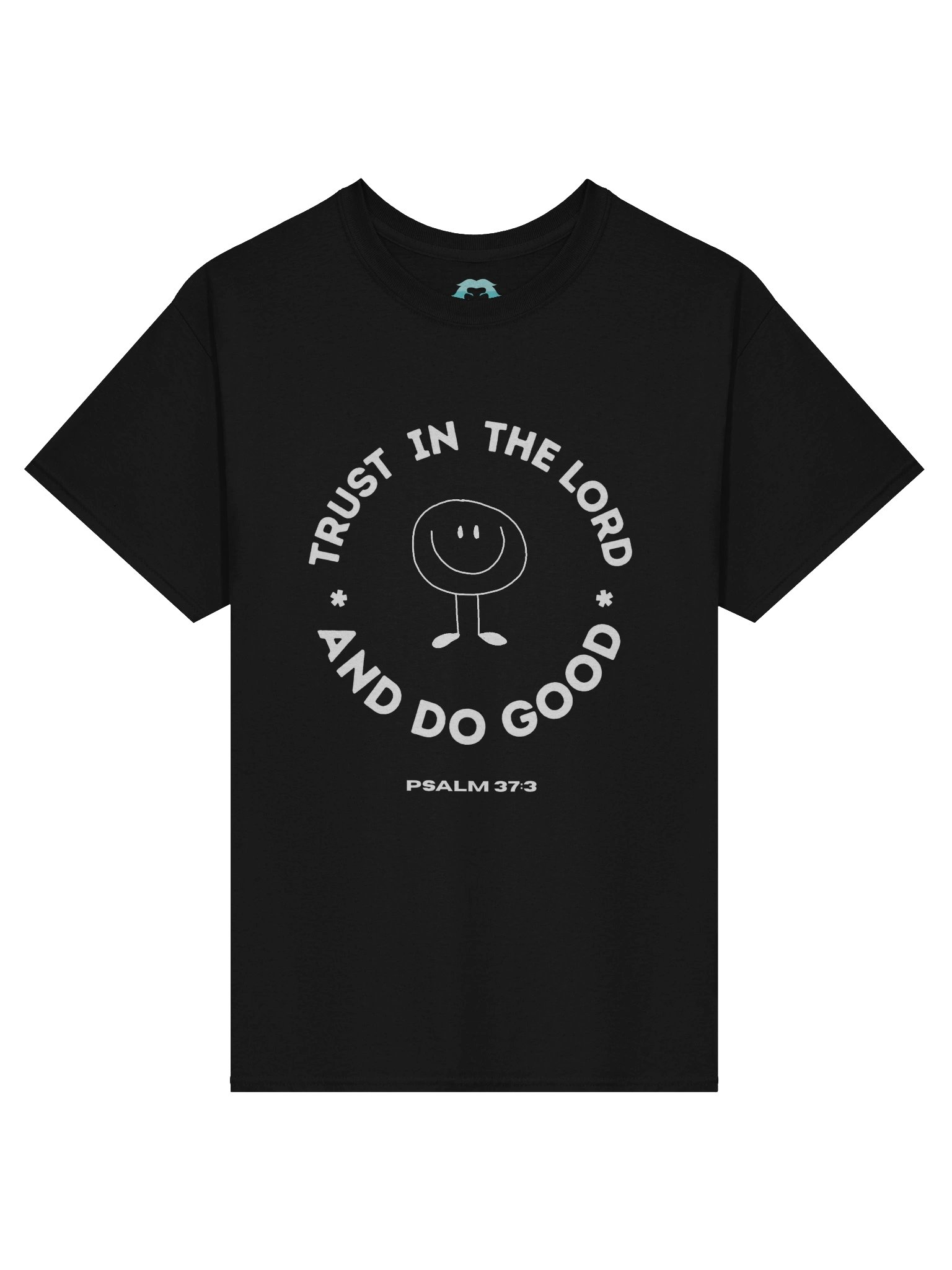 Psalm 37 Trust in the Lord (Happyface DarkTee) product image (1)