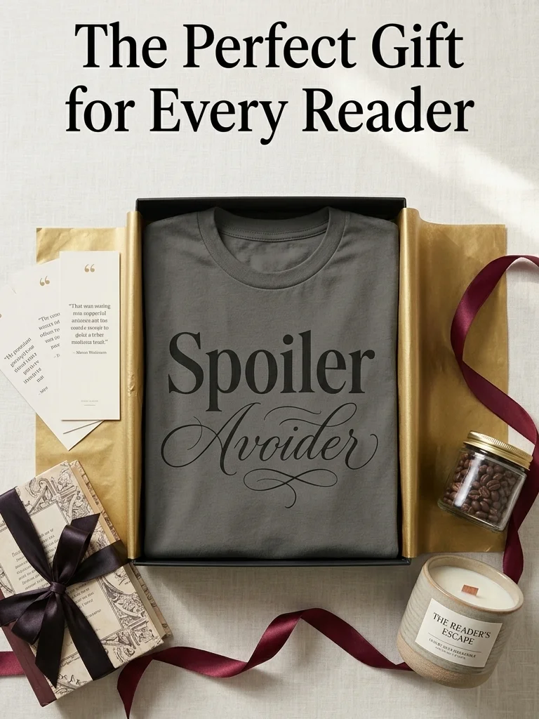 "Spoiler Avoider" Premium Literary T-Shirt – Dark Academia & BookTok Edition product image (6)