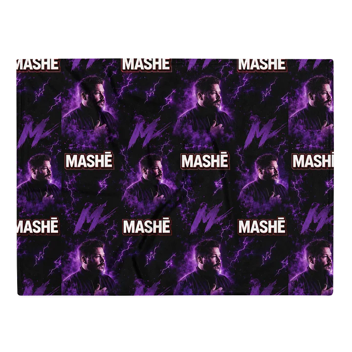 MASHĒ Purple Pattern Throw Blanket product image (2)