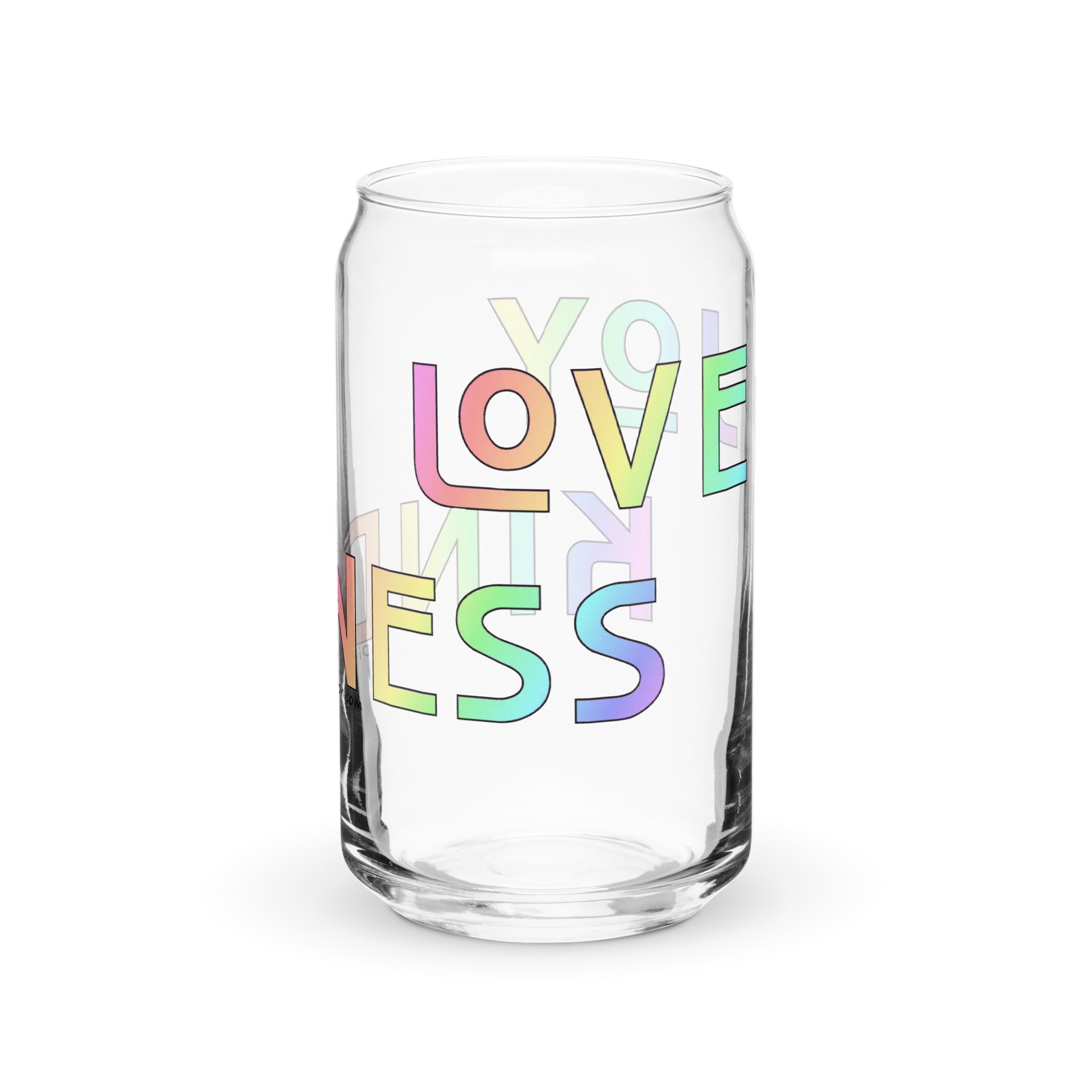 Joy Kindness Love Popcan Glass product image (3)