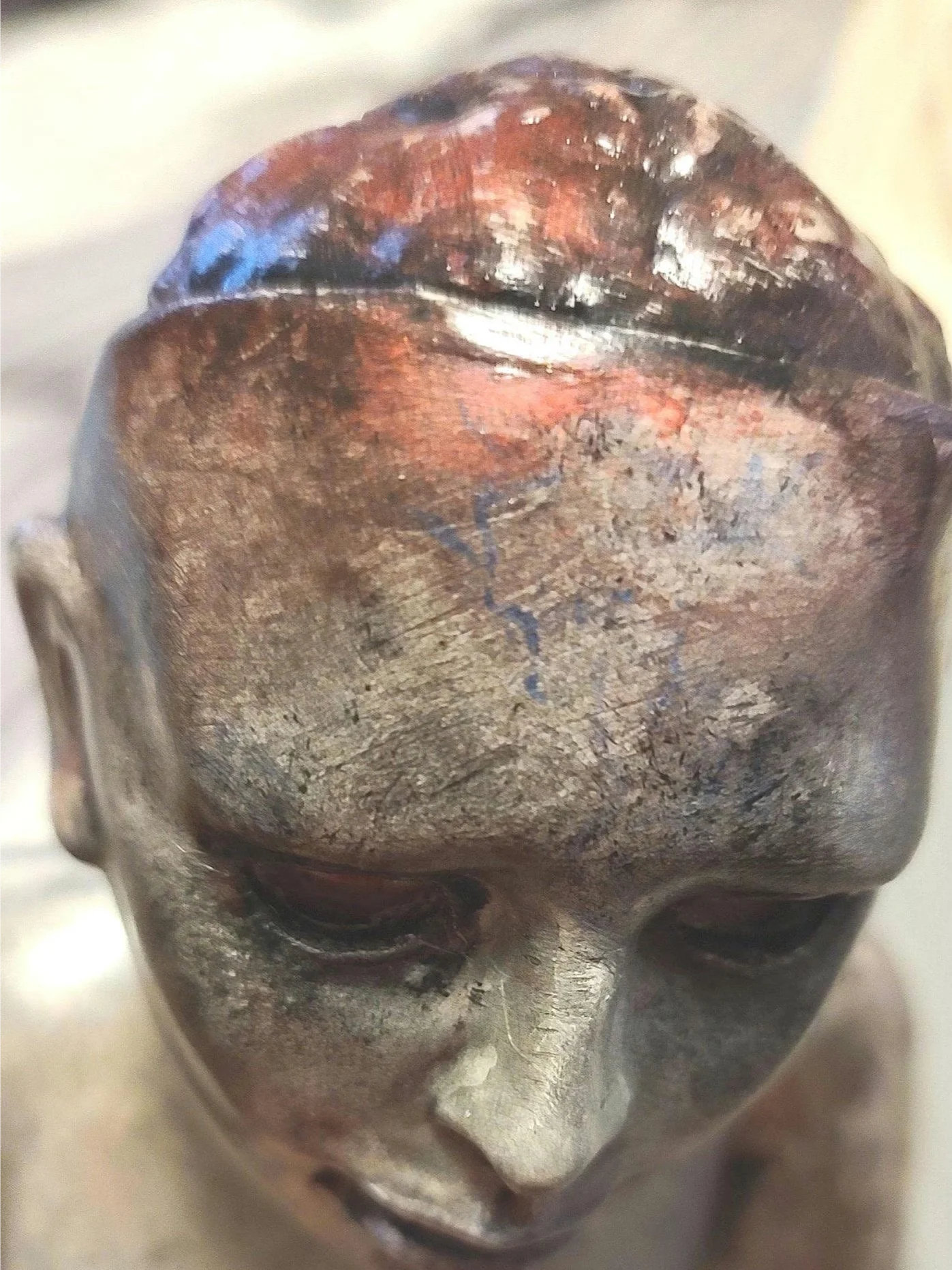 Two foot tall doll, ceramic doll, MADE TO ORDER "Zombie Brain" product image (1)