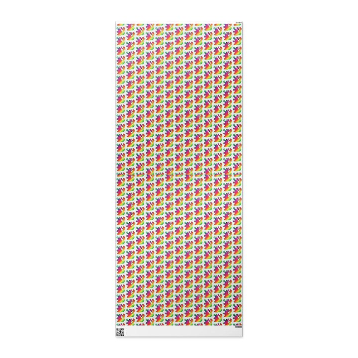 Wrapping paper - Rainbow Derp, on White product image (2)